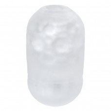 Японский мастурбатор Capsule Trick прозрачный с выпуклыми точками и ребрами