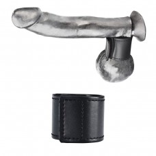 Хомут-утяжка для мошонки из искусственной кожи на липучке VELCRO BALL STRETCHER